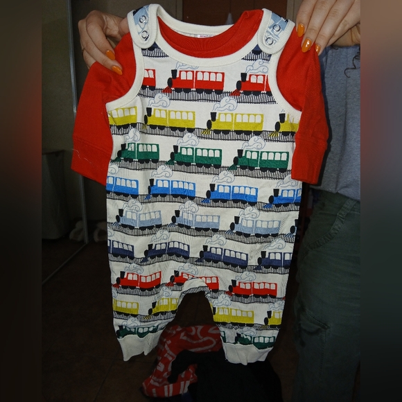 Train Baby Overall - Picture 2 of 2